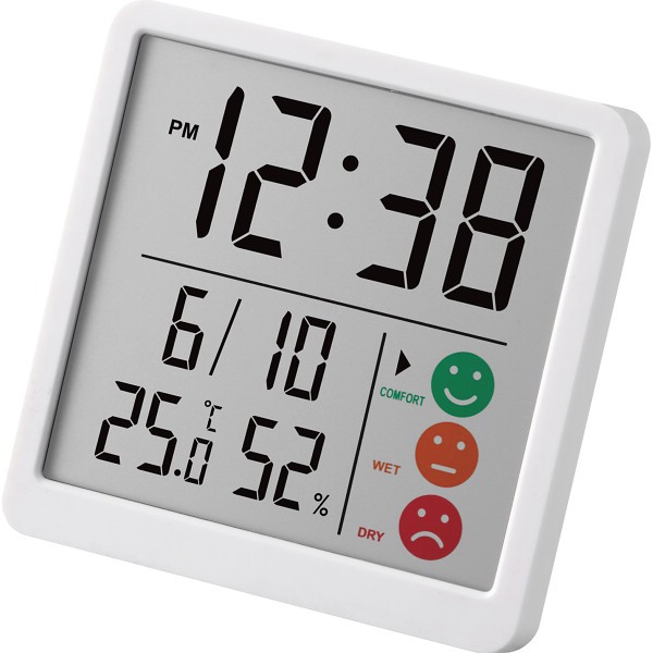 御祝.お返し,引出物,記念品は:ＭＡＧ　温度湿度計ニコピタ ホワイト TH-112 WH-Z