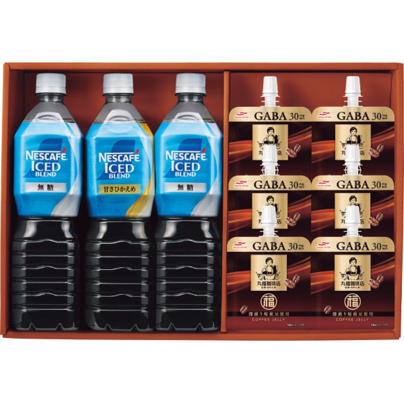 2026年お中元特別企画 丸福珈琲店監修コーヒーゼリー＆ネスカフェ　ボトルコーヒーセット  ＣＯＪ−３０