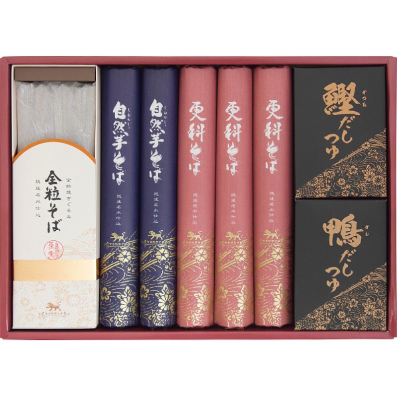 2026年お中元特別企画 自然芋そば　そば・つゆ詰合せ  ＫＪ３０Ｓ