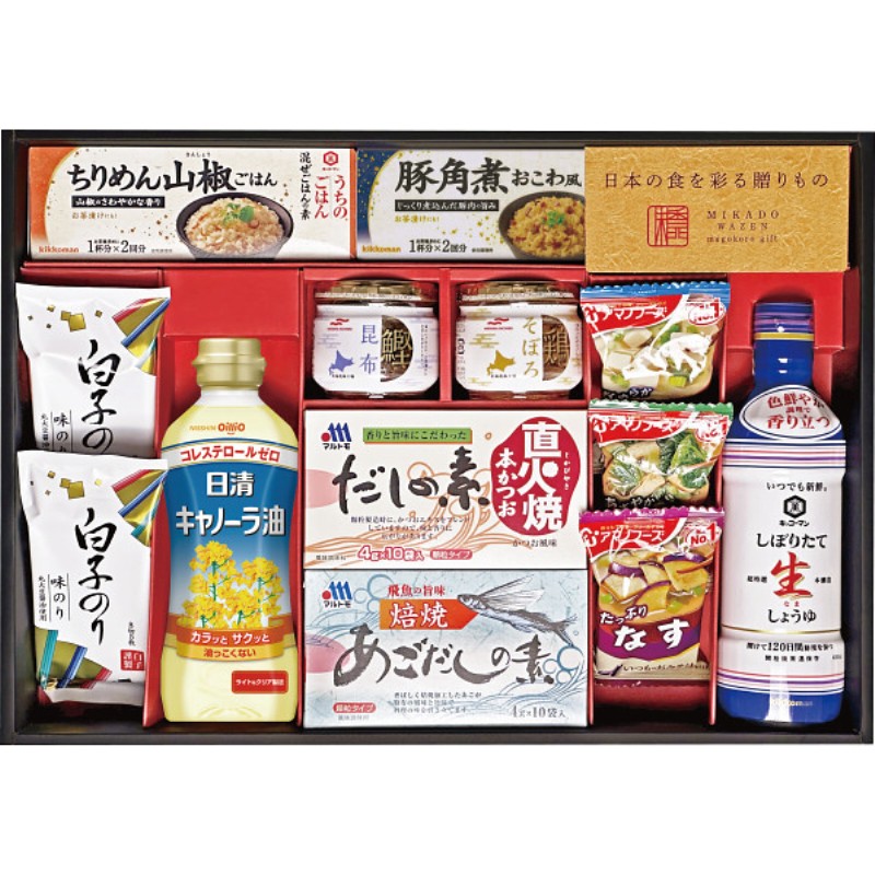 2026年お中元特別企画 味香門和膳（みかどわぜん）　アマノフーズ＆キッコーマン和食詰合せ  ＭＫＤ−４０Ｂ