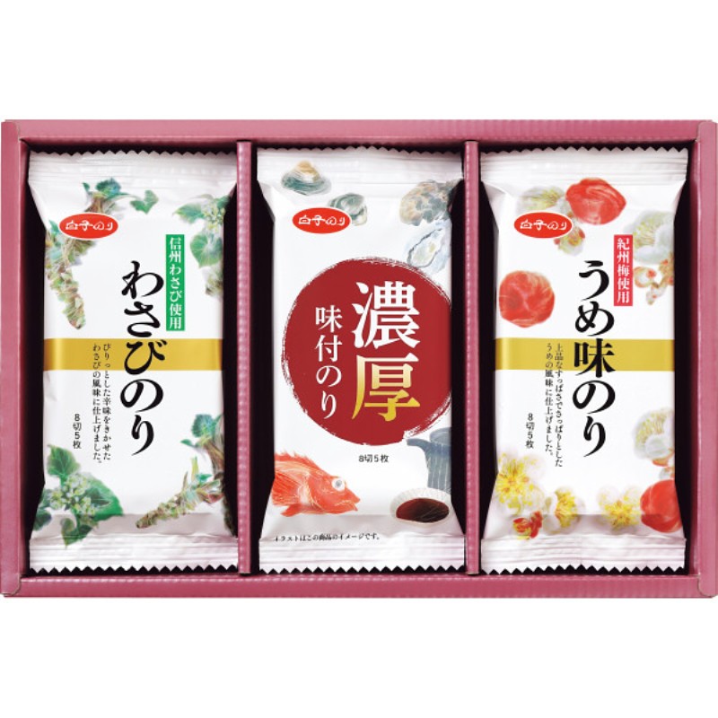 2026年お中元特別企画 白子のり　味のりバラエティ詰合せ  ＭＲ−１５０