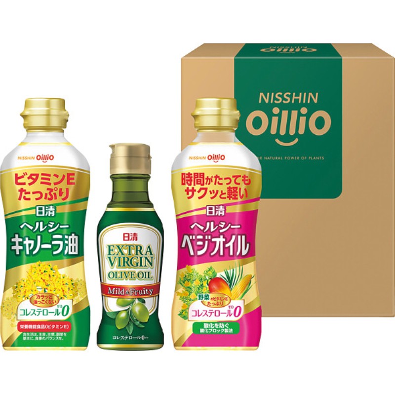 2026年お中元特別企画 日清　ヘルシーオイル＆ＥＸＶオリーブオイルギフト  ＴＯＶー１５