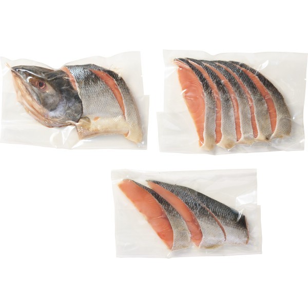 北海道産　熟成新巻鮭半身切身（８００ｇ）