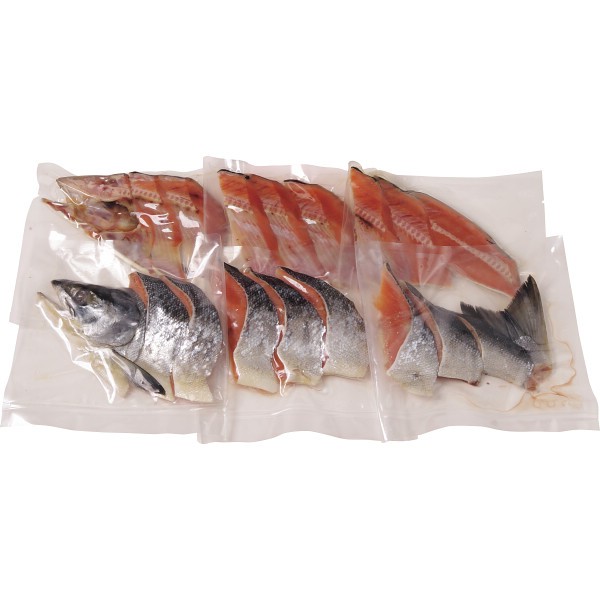 北海道産　新巻鮭姿切身（１．４ｋｇ）