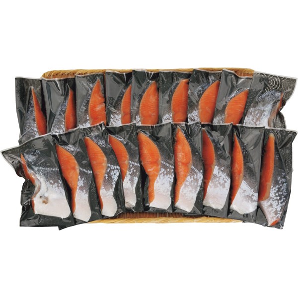 三陸産　新巻銀鮭姿切身（１．２ｋｇ）