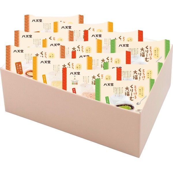 八天堂　とろけるくりーむ大福４種１２個詰合せ（冬）