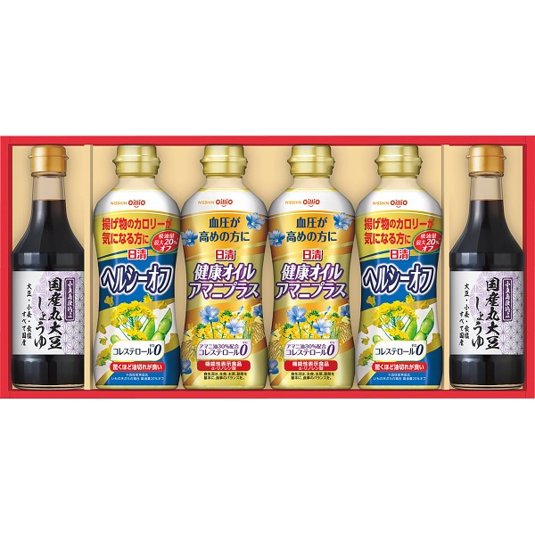 日清　バラエティオイル＆丸大豆しょうゆギフト