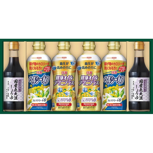 日清　バラエティオイル＆丸大豆しょうゆギフト