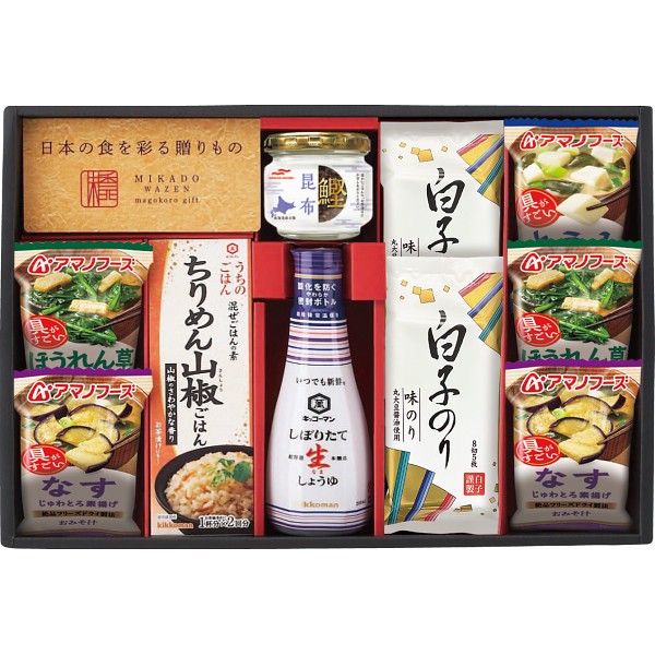 味香門和膳（みかどわぜん）アマノフーズ＆キッコーマン和食詰合せ