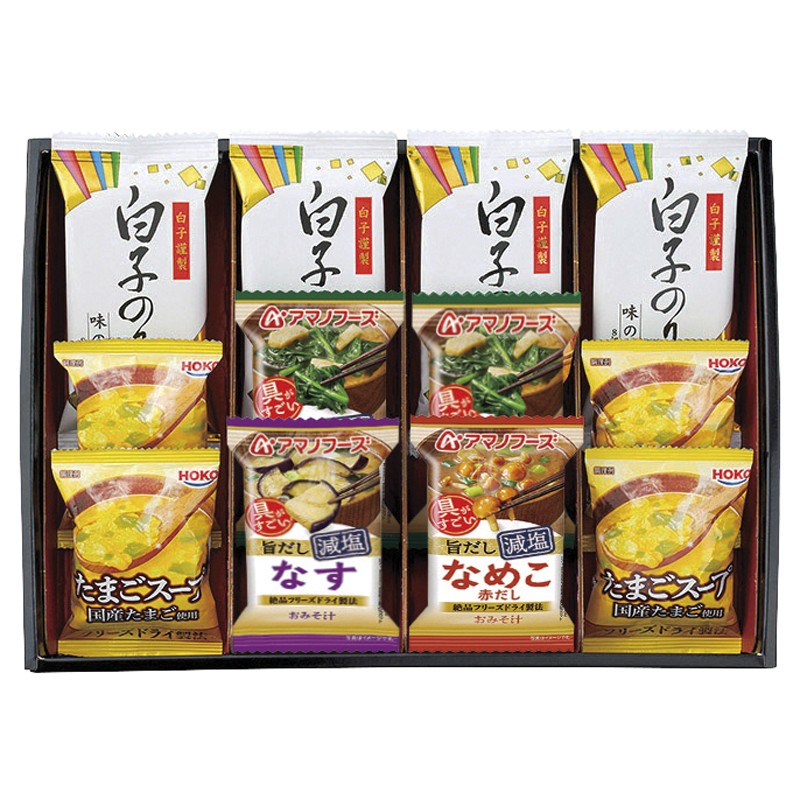 アマノフーズおみそ汁･たまごスープ･白子のりセット No30 AS-CJ