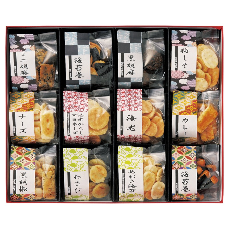 お煎餅12種詰合せ あられ煎 AS-03