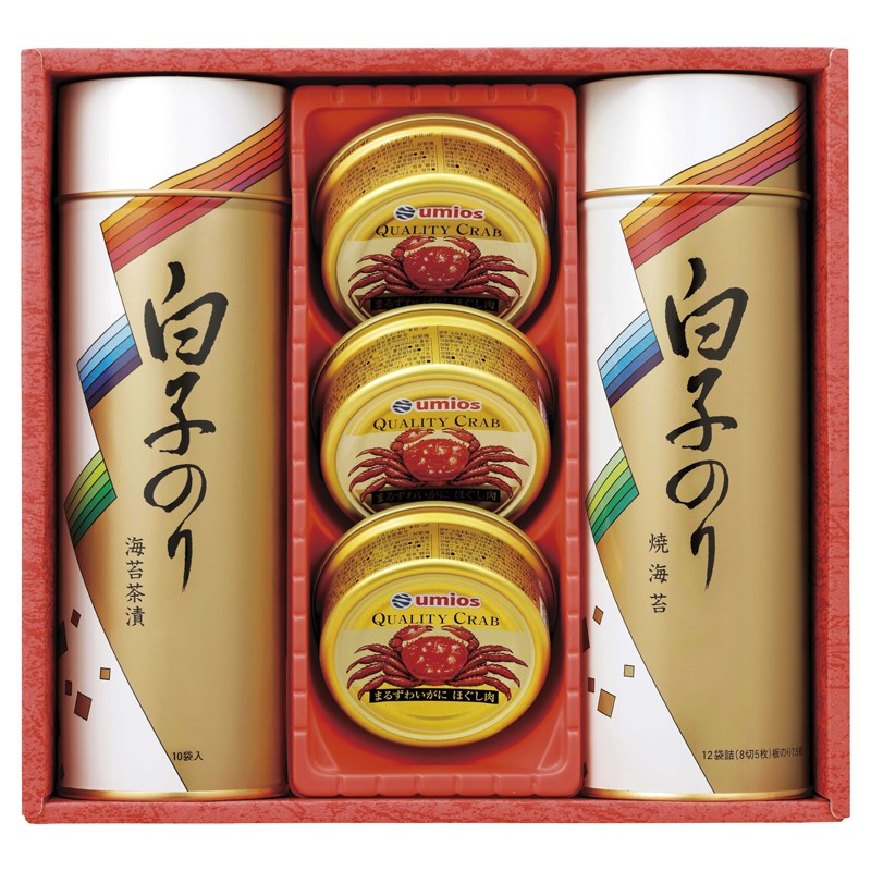 白子のり のりとカニ缶詰め合わせ SN-400