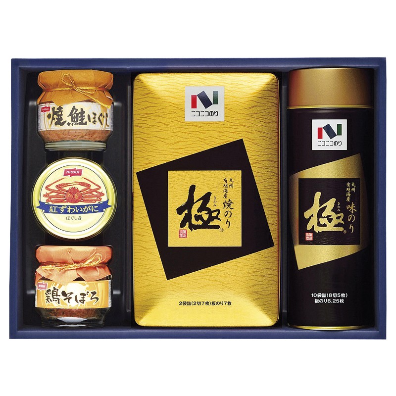 ニコニコのり 焼のり･味のり･カニ缶･瓶詰詰合せ MB-40R